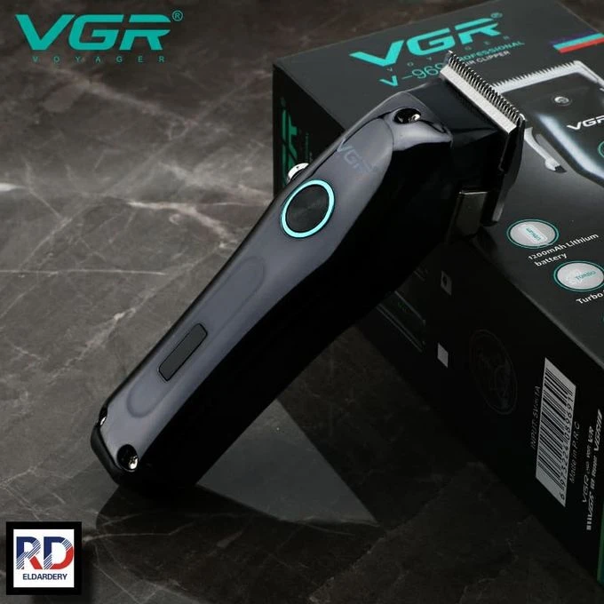VGR ماكينة حلاقة كهربائية لاسلكية قابلة لاعادة الشحن ضد الماء V-969