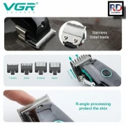 VGR ماكينة حلاقة كهربائية لاسلكية قابلة لاعادة الشحن ضد الماء V-969