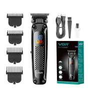ماكينة تشذيب الشعر في جي ار Professional قابلة للشحن ، اسود - V-972