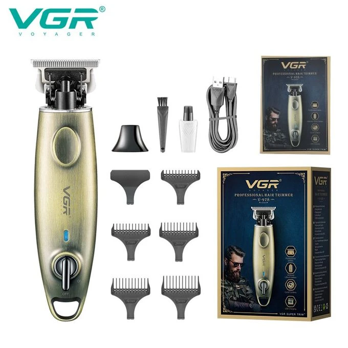 VGR ماكينة حلاقة كهربائية لاسلكية قابلة لاعادة الشحن ضد الماء V-978