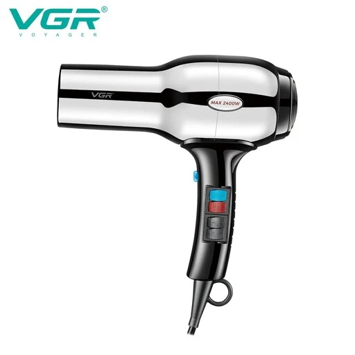 سشوار ومجفف شعر ستانلس من VGR V-465، بقوة 2400وات