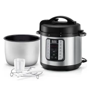 طنجرة ضغط كهربائية EZ Smart Steam Pot 7 في 1 من Black + Decker PCP1000-B5 سعة 6 لتر وقوة 1000 وات