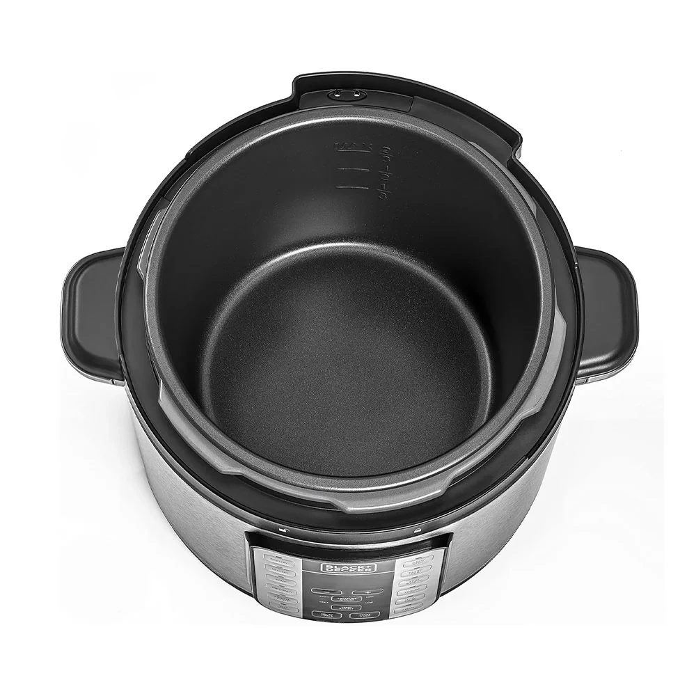 طنجرة ضغط كهربائية EZ Smart Steam Pot 7 في 1 من Black + Decker PCP1000-B5 سعة 6 لتر وقوة 1000 وات