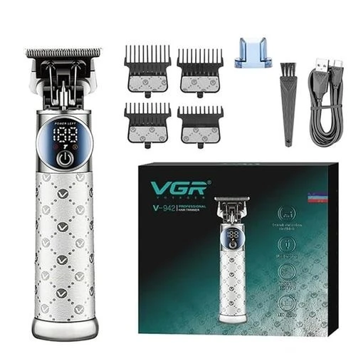 VGR V-942 - ماكينة حلاقة كهربائية احترافية. قابله للشحن للرجال