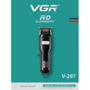 VGR V-297 - ماكينة حلاقة كهربائية احترافية قابلة لاعاده للشحن للرجال
