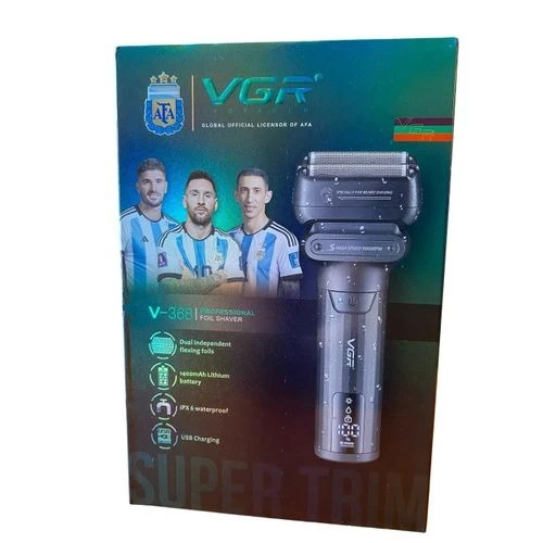 VGR ماكينة حلاقة احترافية V-368 مقاومة للماء IPX 6 مع شحن USB.