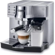 ماكينة تحضير القهوة الاسبريسو و الكابوتشينو ديلونجي بالضغط 1450 وات، فضي - EC 850.M
