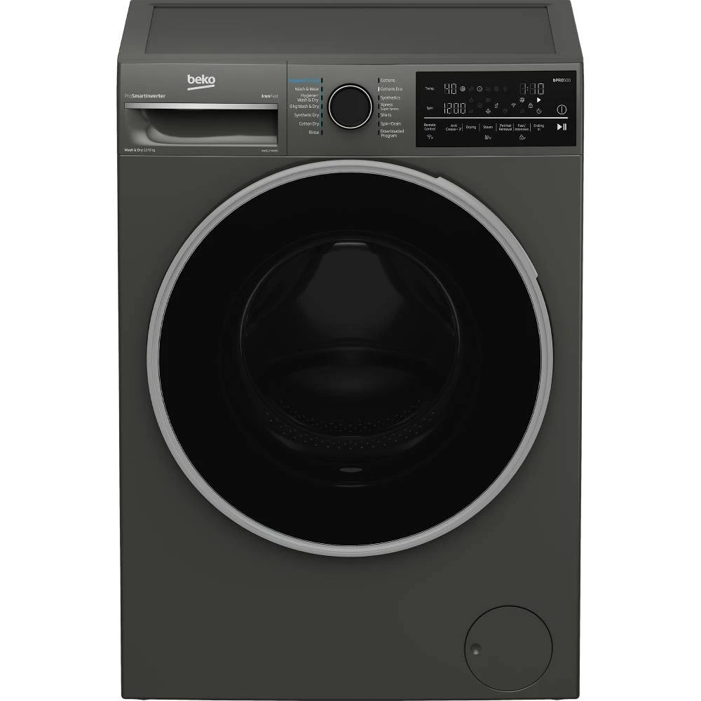 غسالة بيكو تحميل أمامي انفرتر 12 كجم رمادي BWD12840MCI.