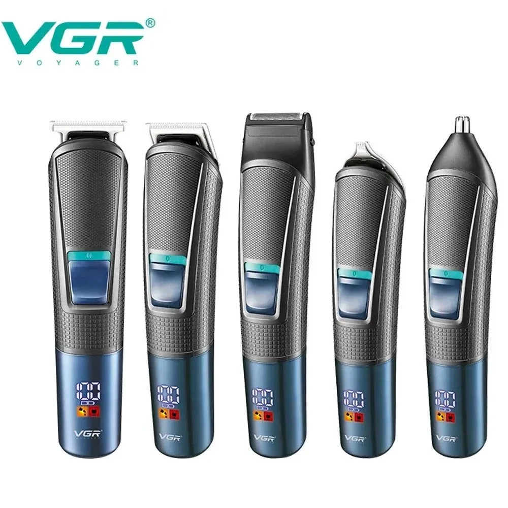مجموعة حلاقة وتشذيب الشعر 10 في 1 في جي ار بروفيشنال V-108