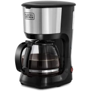 ماكينة قهوة بلاك+ديكر، 750 وات، اسود/ فضي- DCM750S-B5