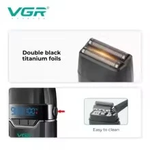 ماكينة حلاقة الوجه VGR، ماكينة حلاقة احترافية للشعر، ماكينة حلاقة لاسلكية للحية، ماكينة حلاقة كهربائية محمولة للرجال V-308