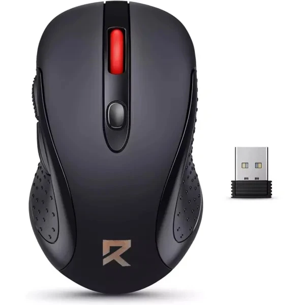 ماوس لاسلكي Redragon BM-2638 بدقة 400 نقطة في البوصة - أسود