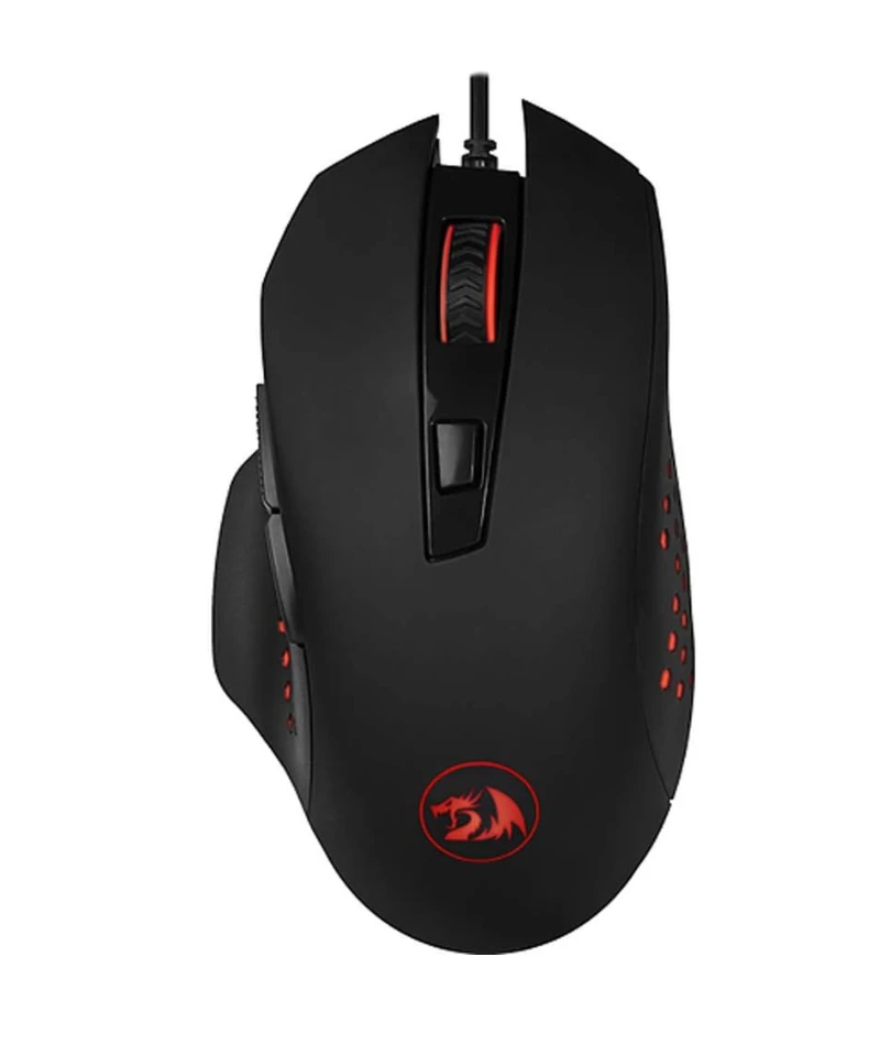 ماوس جاينر M610 للالعاب من ريدراجون - 3200 نقطة لكل بوصة، بـ6 ازرار، باضاءة LED، سلكي