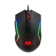 ماوس الألعاب Redragon M616 RGB، ماوس بصري سلكي بدقة 10000 نقطة في البوصة مزود بـ 6 أزرار قابلة للبرمجة و8 أوضاع إضاءة خلفية، يدعم البرنامج أزرار التحكم اليدوية