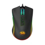 ماوس ألعاب سلكي بإضاءة متعددة الألوان RGB طراز M711 بلون أسود