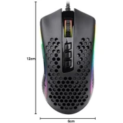 Redragon ماوس الألعاب M808 Storm خفيف الوزن RGB، هيكل قرص العسل فائق الخفة