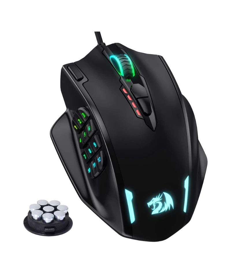 ماوس العاب سلكي ريدراجون ايمباكت ام ام او، اسود - M908