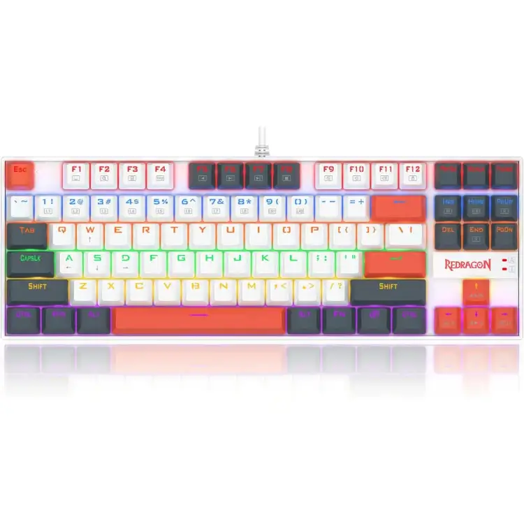 لوحة مفاتيح الألعاب -k552 WLR-R white/black