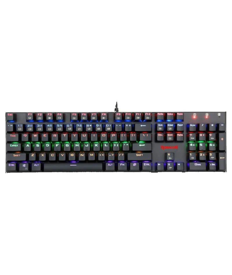 لوحة مفاتيح الألعاب الميكانيكية السلكية Redragon ، سوداء - K565R