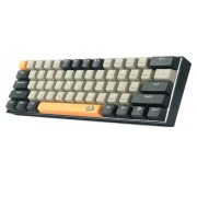 لوحة مفاتيح ميكانيكية للألعاب REDRAGON K606 LAKSHMI بيضاء LED 60% - زرقاء مفاتيح