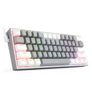 لوحة مفاتيح ميكانيكية للألعاب REDRAGON K617 Fizz RGB - مفاتيح حمراء (رمادي أبيض)