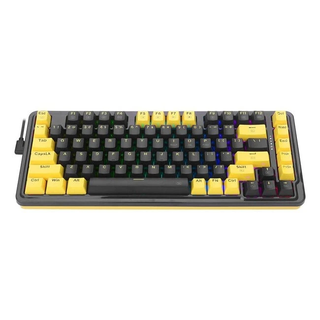 لوحة مفاتيح ألعاب Redragon ELF K649 سلكية بغطاء 75% RGB - أسود | K649PY-RGB