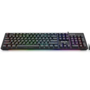 كيبورد جيمينج ريدراجون، ميكانيكية، كاملة الحجم للألعاب، سلكية بإضاءة K679، RGB - أسود