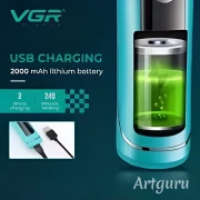 ماكينة قص الشعر اللاسلكية  VGR ماكينة قص الشعر الاحترافية 9000 دورة في الدقيقة ماكينة قص الشعر للرجال V-299