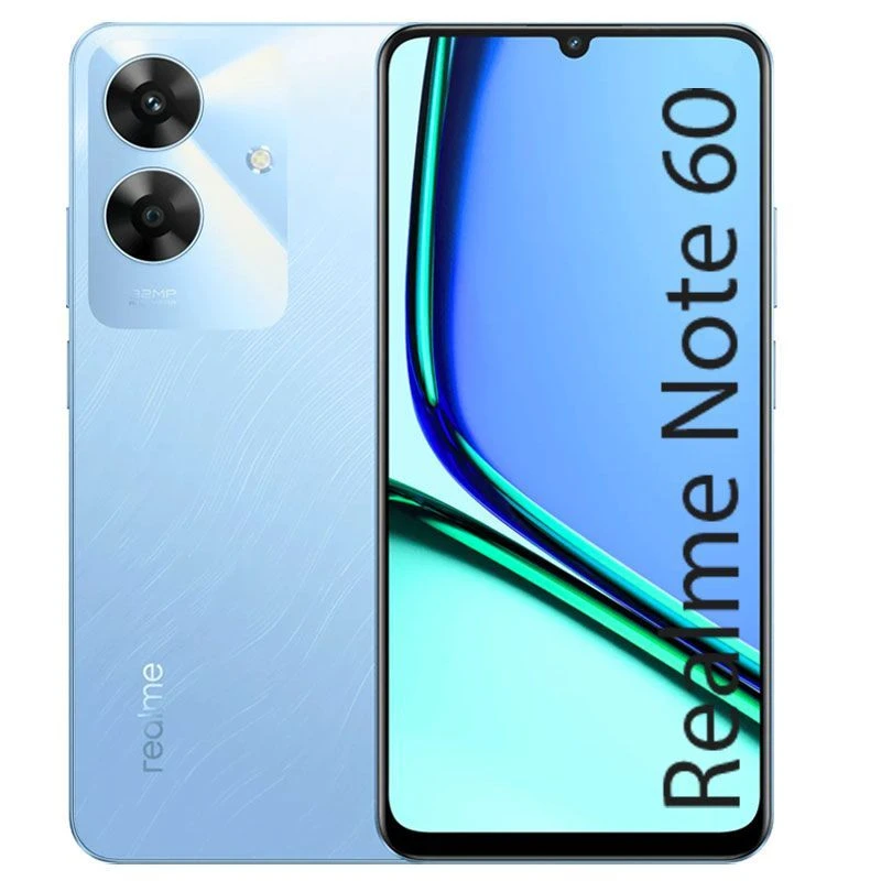 ريلمي نوت 60، 128 جيجابايت، 4 جيجابايت رام، 4G LTE، ثنائي الشريحة - أزرق فوياج
