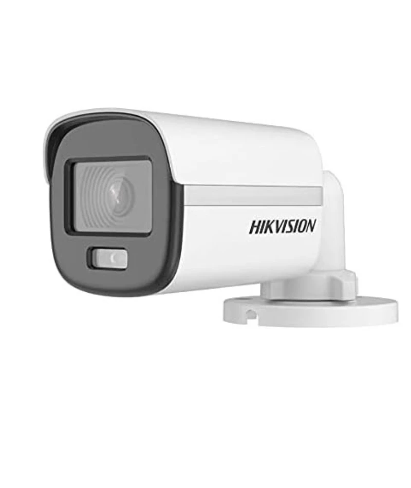 كاميرا مراقبة انالوج هيك فيجن ColorVu ميني بوليت، 2 ميجابكسل، ابيض - DS-2CE10DF0T-PF 3.6MM