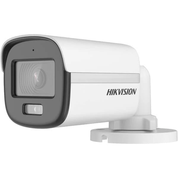كاميرا مراقبة هيك فيجن ColorVu بوليت ثابتة ميني، 3K، ابيض - DS-2CE10KF0T-PFS 3.6 MM