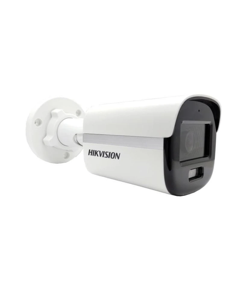كاميرا مراقبة هيك فيجن ColorVu بوليت ثابتة ميني، 3K، ابيض - DS-2CE10KF0T-PFS 3.6 MM