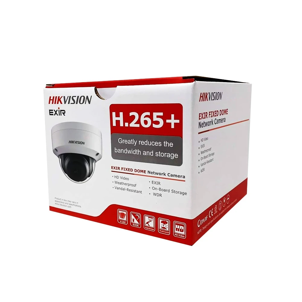 كاميرا مراقبة IP هيك فيجن Varifocal بقبة، 2 ميجابكسل، ابيض - DS-2CD1723G0-IZ 2.8-12MM