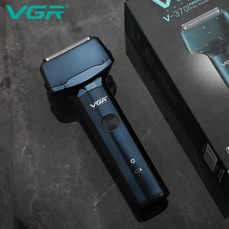ماكينة حلاقة وتشذيب الشعر للرجا ل في جي ار، V-370 - ازرق