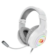 سماعة راس سلكية ريدراجون H260W للالعاب بميكروفون - ابيض