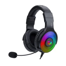 سماعات راس باندورا للألعاب H350 باضاءة RGB من ريدراجون - صوت محيطي 7.1 - ميكروفون قابل للفصل - اسود، اتش 350، لاسلكي، فوق الأذن