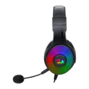 سماعات راس باندورا للألعاب H350 باضاءة RGB من ريدراجون - صوت محيطي 7.1 - ميكروفون قابل للفصل - اسود، اتش 350، لاسلكي، فوق الأذن