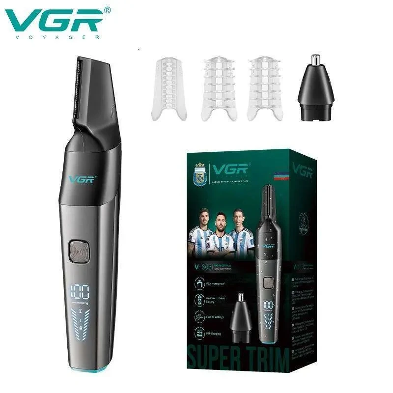 ماكينة تشذيب الأنف والجسم الاحترافية للرجال VGR V-603