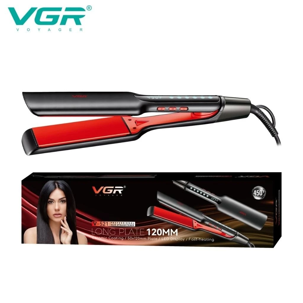 مكواة فرد الشعر الاحترافية VGR V-521 للنساء، مصفف شعر