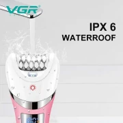 ماكينة حلاقة الشعر الكهربائية V-759 في جي ار لإزالة الشعر، أجهزة العناية الشخصية، ماكينة تشذيب الجسم 5 في 1، مزيل شعر مقاوم للماء للنساء