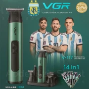 مجموعة حلاقة الشعر الاحترافية V-117 من فى جى ار  14×1