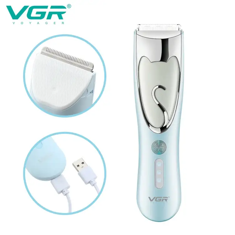 ماكينة قص شعر الحيوانات الأليفة VGR V-203، لون أخضر