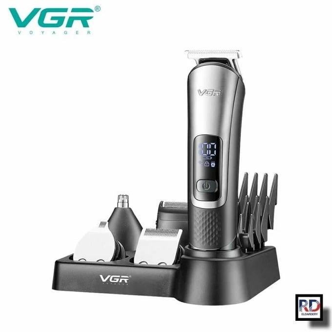 ماكينة حلاقة كهربائية احترافية v-111- قابله للشحن للرجالVGR -5 in 1