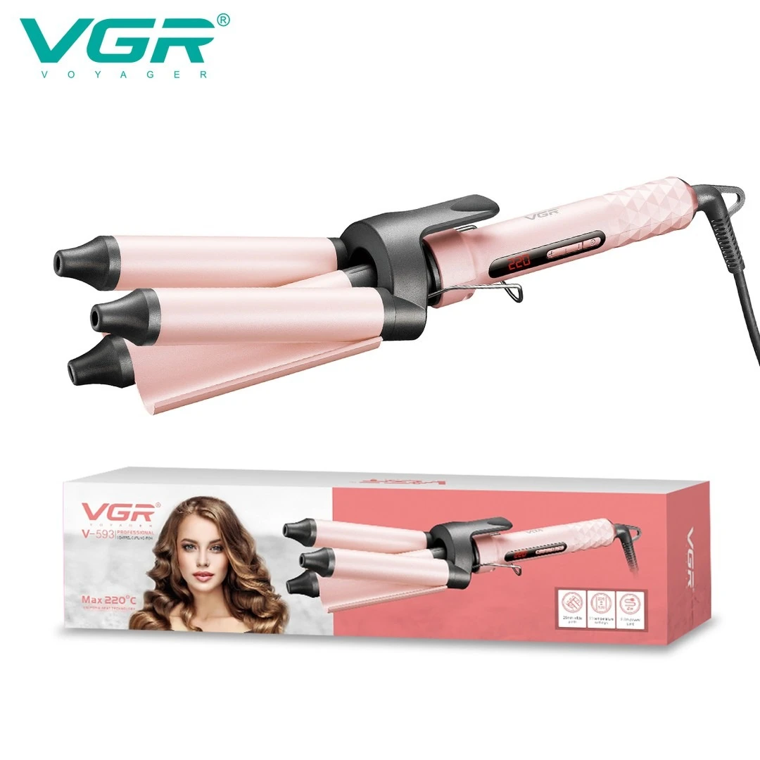 مكواة فرد الشعر الاحترافية VGR V-593- ابيض