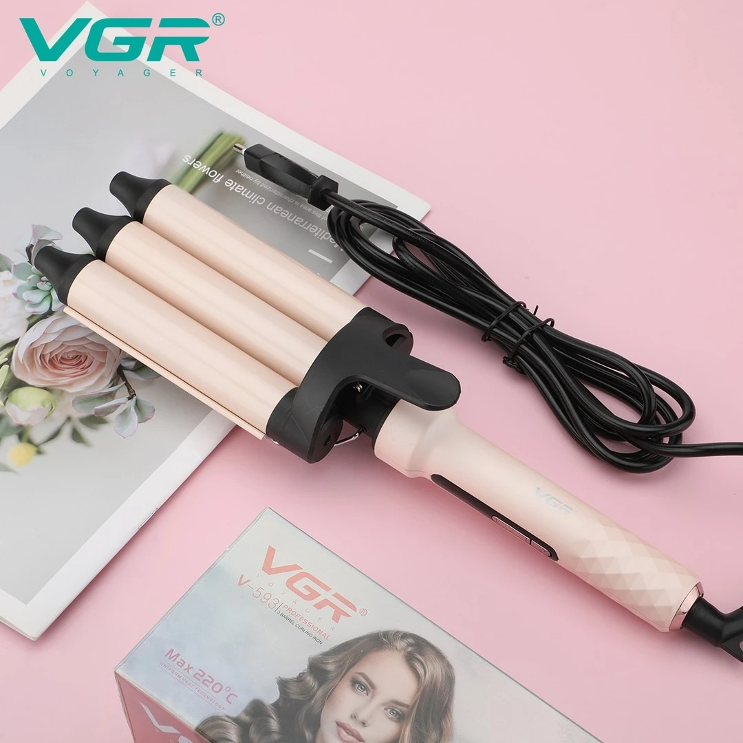 مكواة فرد الشعر الاحترافية VGR V-593- ابيض