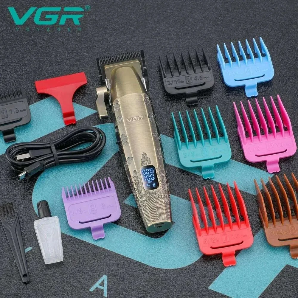 VGR V-036 - ماكينة قص الشعر الاحترافية ذات الجودة العالية، قابلة لإعادة الشحن