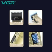 VGR V-036 - ماكينة قص الشعر الاحترافية ذات الجودة العالية، قابلة لإعادة الشحن