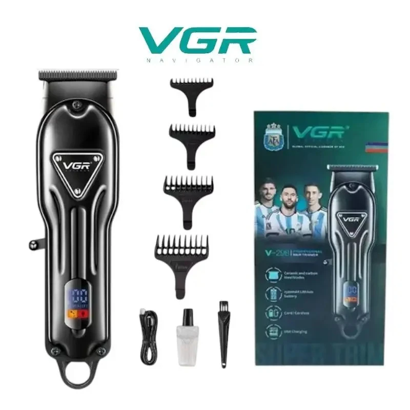 VGR  ماكينة حلاقه الشعر الاحترافية القابلة لإعادة الشحن v-298