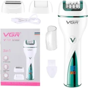 ماكينة ازالة الشعر في جي ار 3 في 1، ابيض - V-728