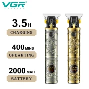 ماكينة تشذيب الشعر الاحترافية VGR V-097 القابلة لإعادة الشحن للرجال